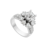 Vỏ nhẫn Kim cương Vàng trắng 18K PNJ 00DDW002747